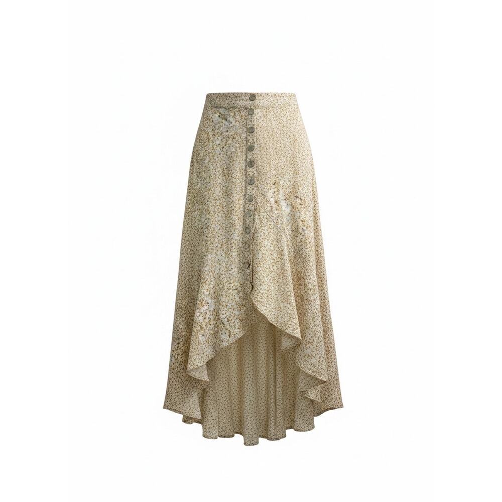Little Lies Boho Cottagecore Floral High Low Midi Skirt - Size XS - Picture 3 of 10